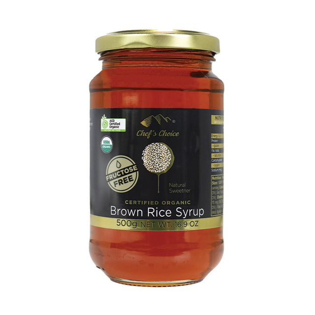 Chef's Choice Certified Organic Brown Rice Syrup 500g Jar