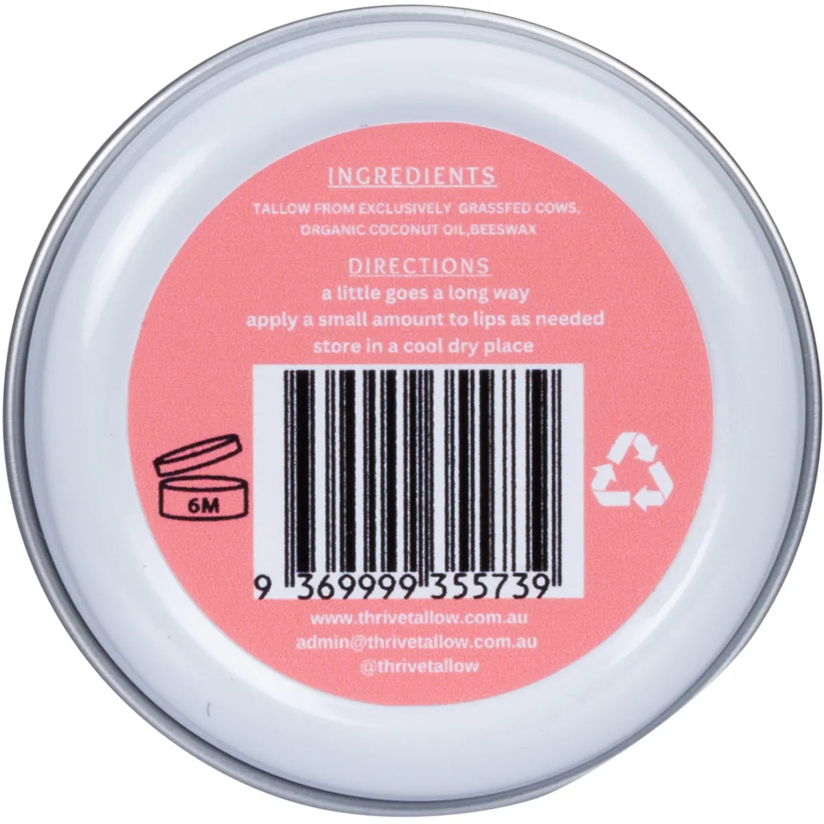 Thrive Tallow Tallow Based Lip Balm 35ml