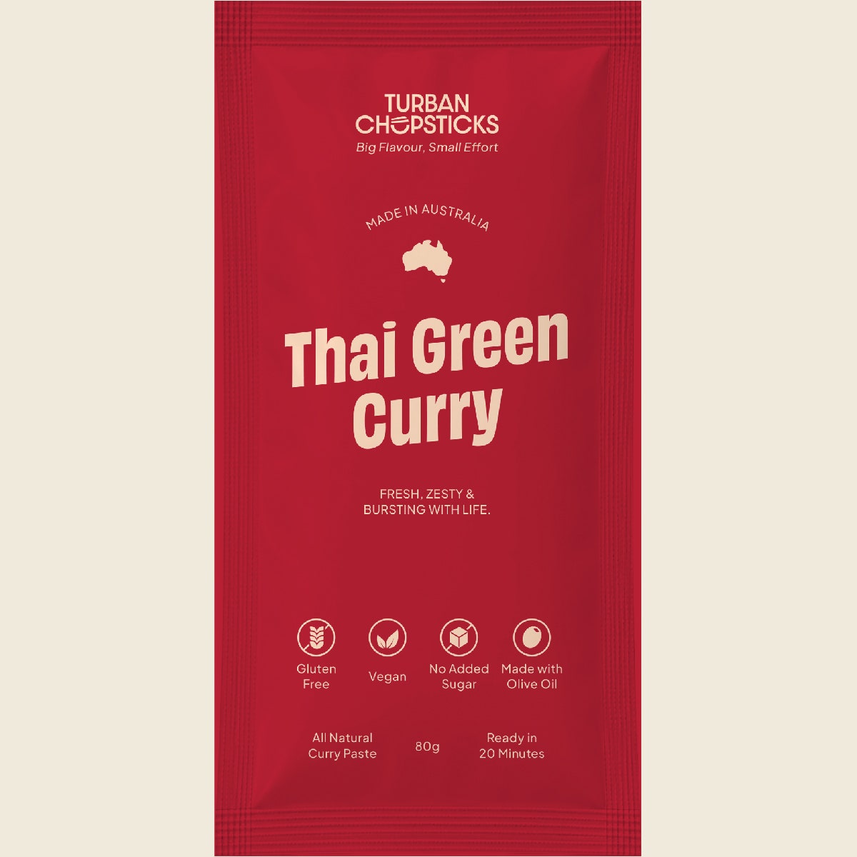 Turban Chopsticks Thai Green Curry paste 80g additional product image