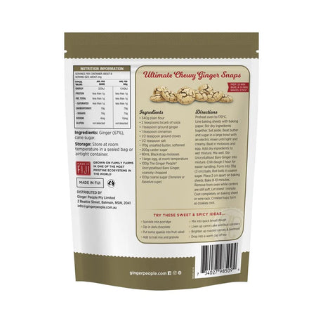The Ginger People Uncrystallised Bare Ginger 200g