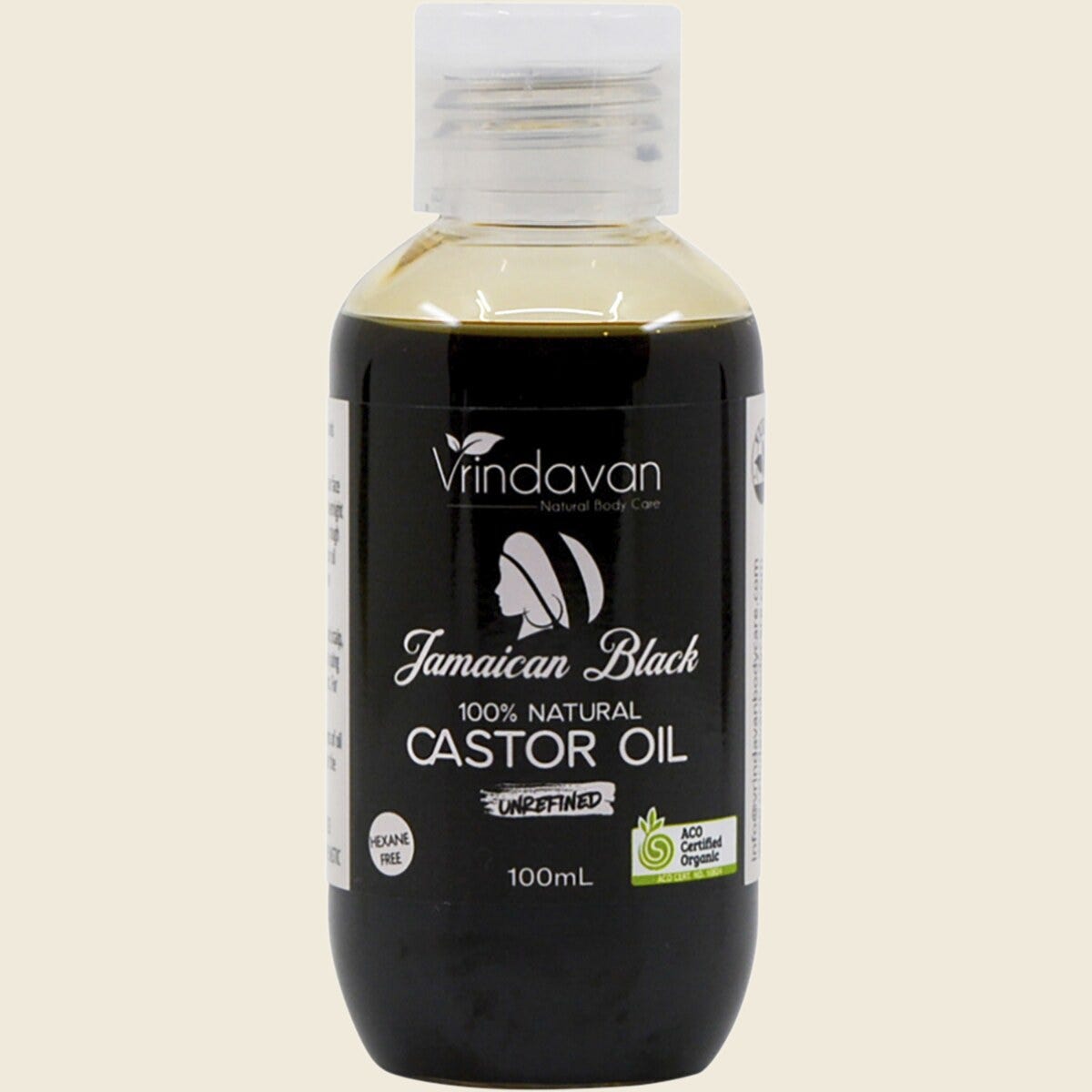 Vrindavan Jamaican Black Castor Oil Unrefined 100ml