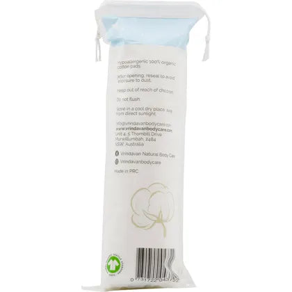 Vrindavan Organic Cotton Pads 100pcs