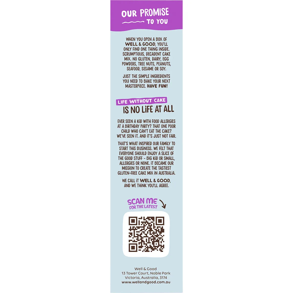 Well & Good Choc Fudge Brownie Mix 400g