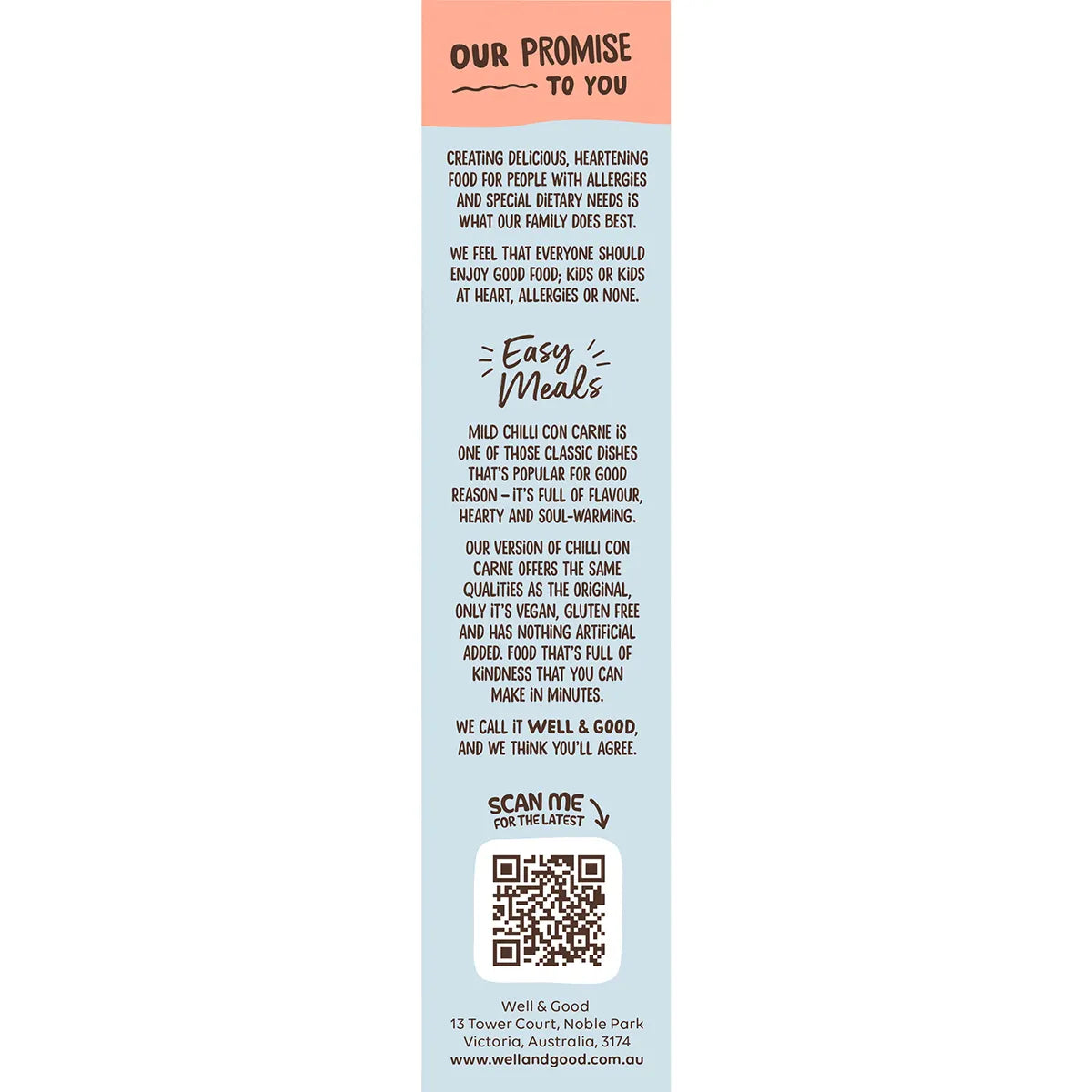 Well & Good Mild Chilli Con Carne with Low GI Rice 120g