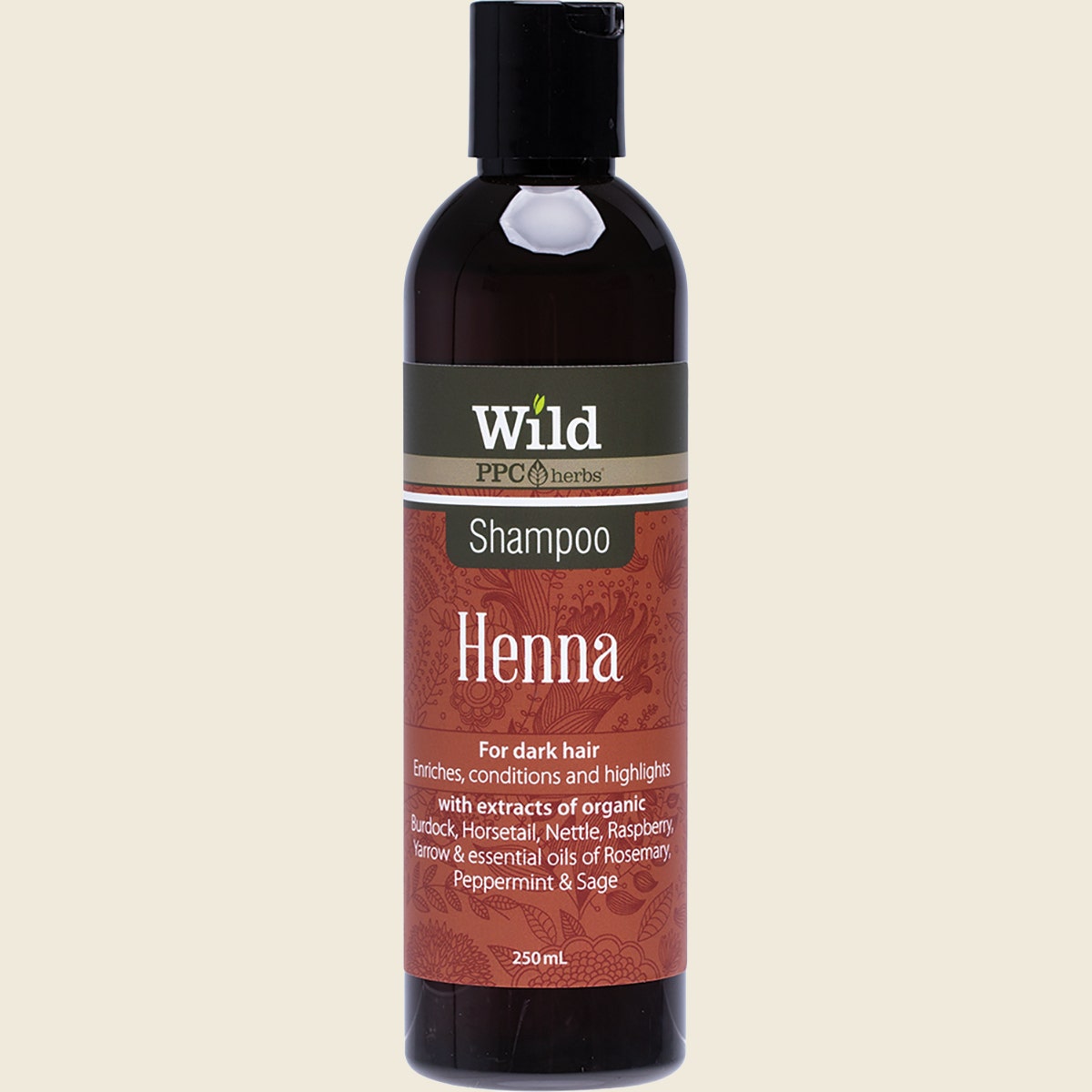 Wild Henna Shampoo (Dark Hair) 250ml front