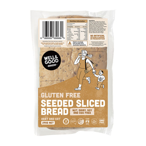 Well & Good - Gluten Free Sliced Seeded Bread 290g