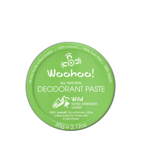 Woohoo! Deodorant Wild Extra Strength - 60g CLEARANCE