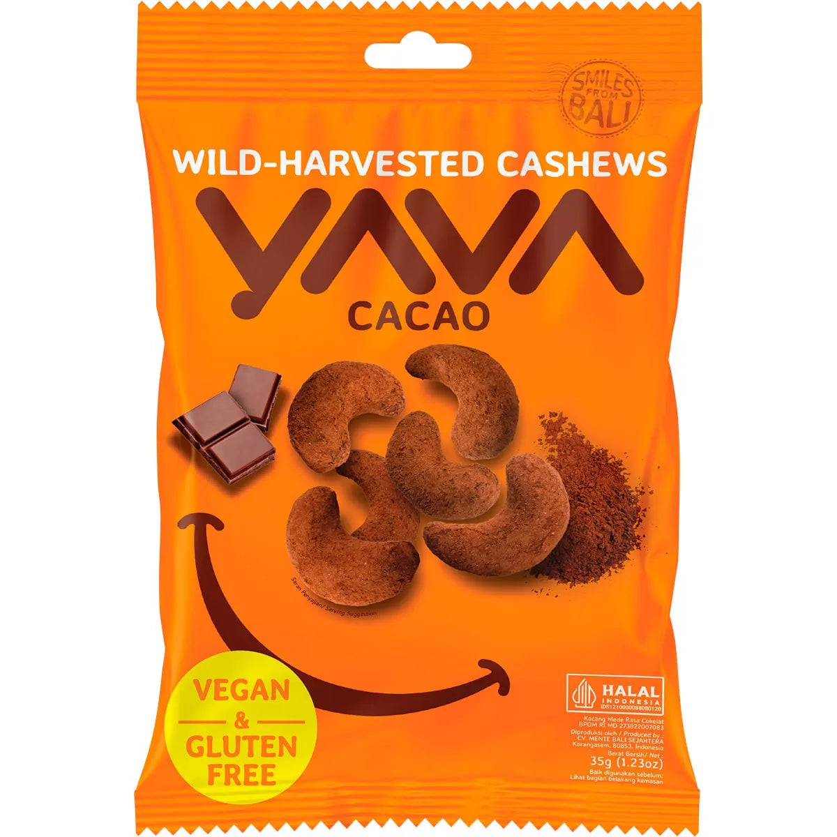 Yava Wild-Harvested Cashews Cacao 35g x 10