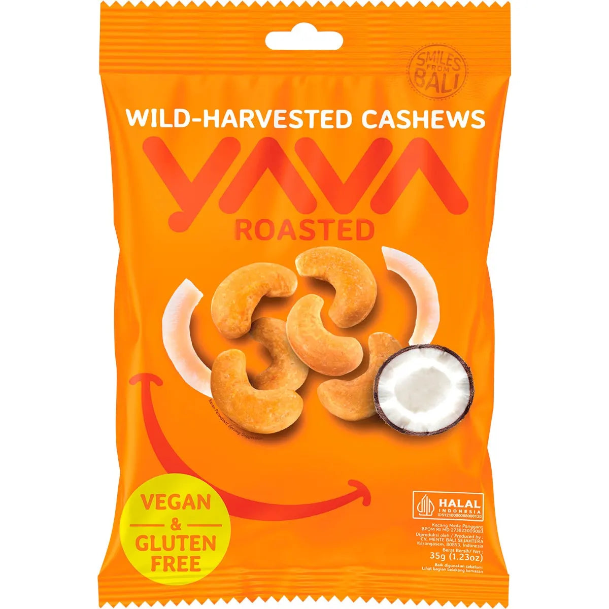 Yava Wild-Harvested Cashews Roasted 35g x 10