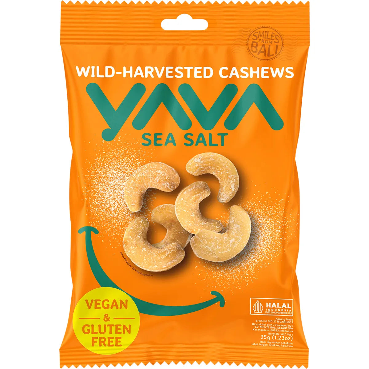 Yava Wild-Harvested Cashews Sea Salt 35g x 10