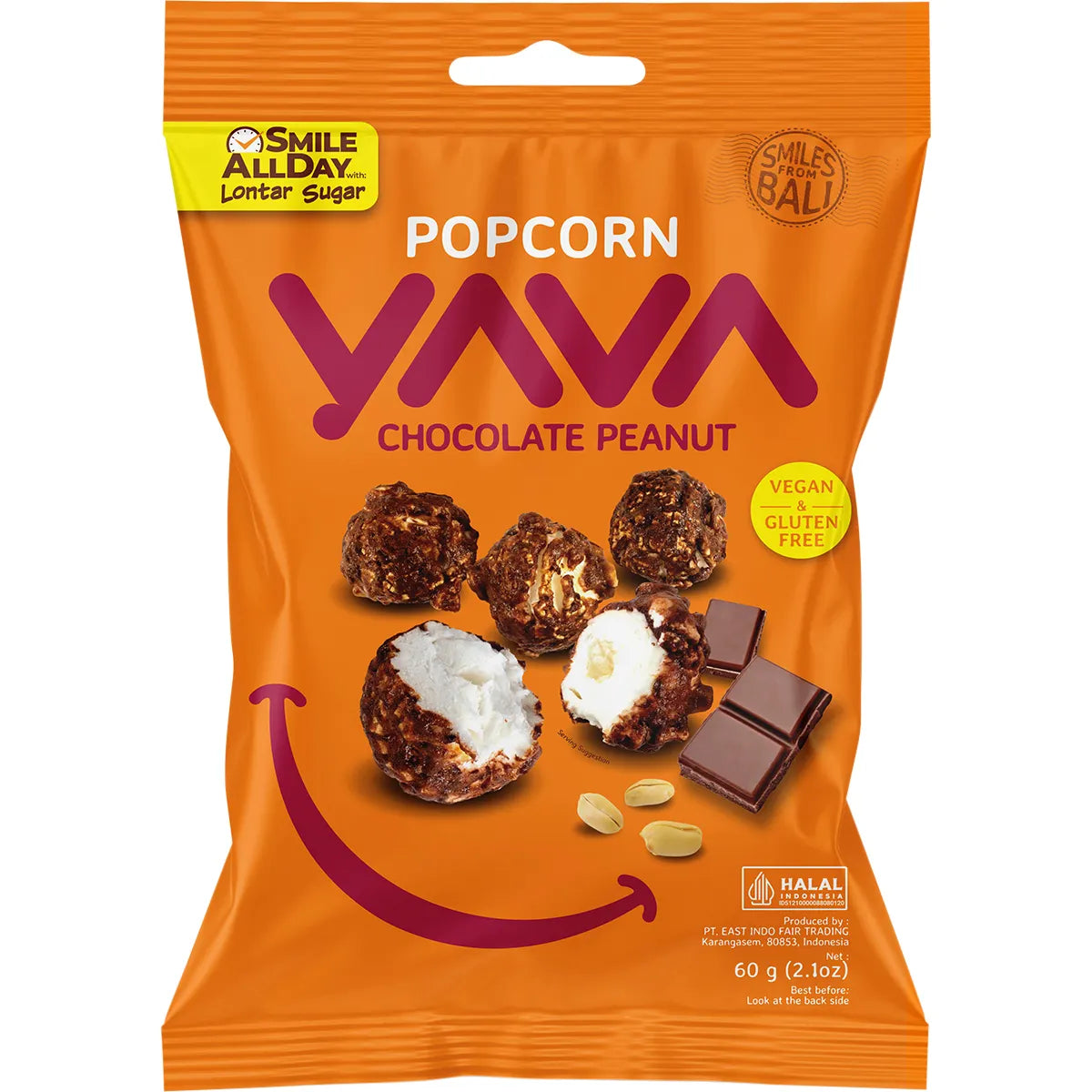 Yava Popcorn Cacao Peanut 60g