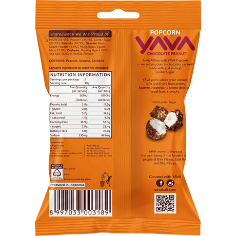 Yava Popcorn Cacao Peanut 60g
