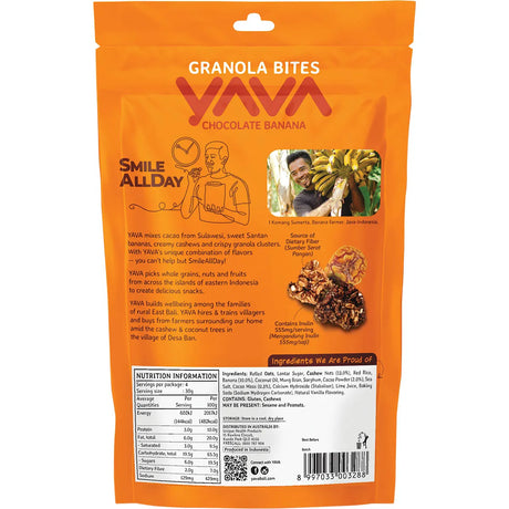 Yava Granola Bites Chocolate Banana 125g