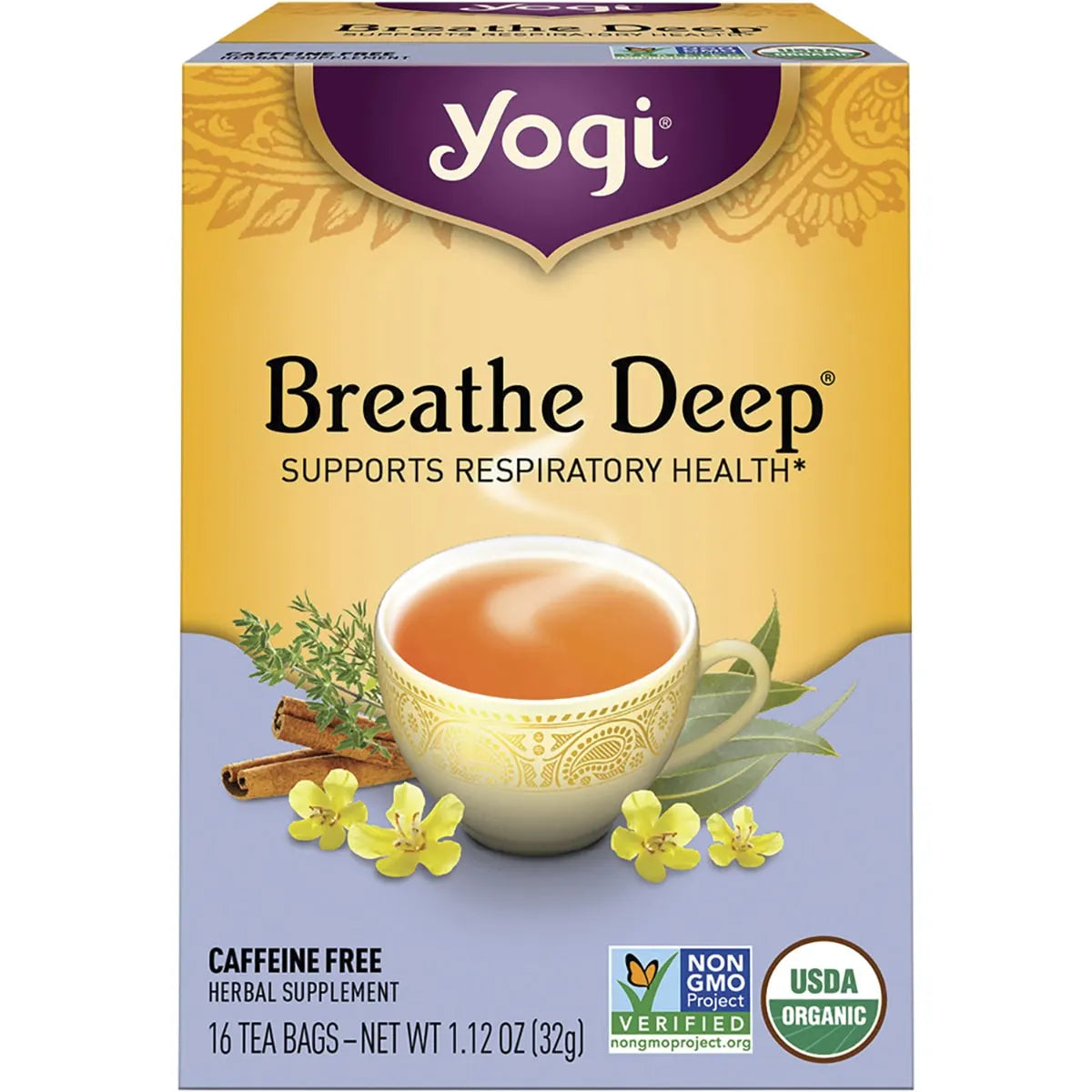 Yogi Tea Breathe Deep Herbal Tea 16 Bags (24g)