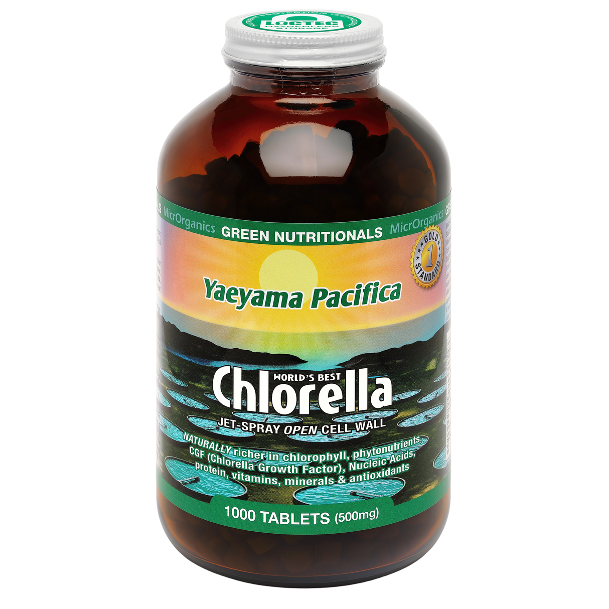 Green Nutritionals Yaeyama Pacifica Chlorella 1000 Tabs