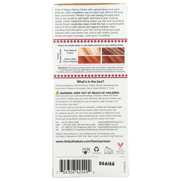 Tints of Nature Henna Cream Black 70ml