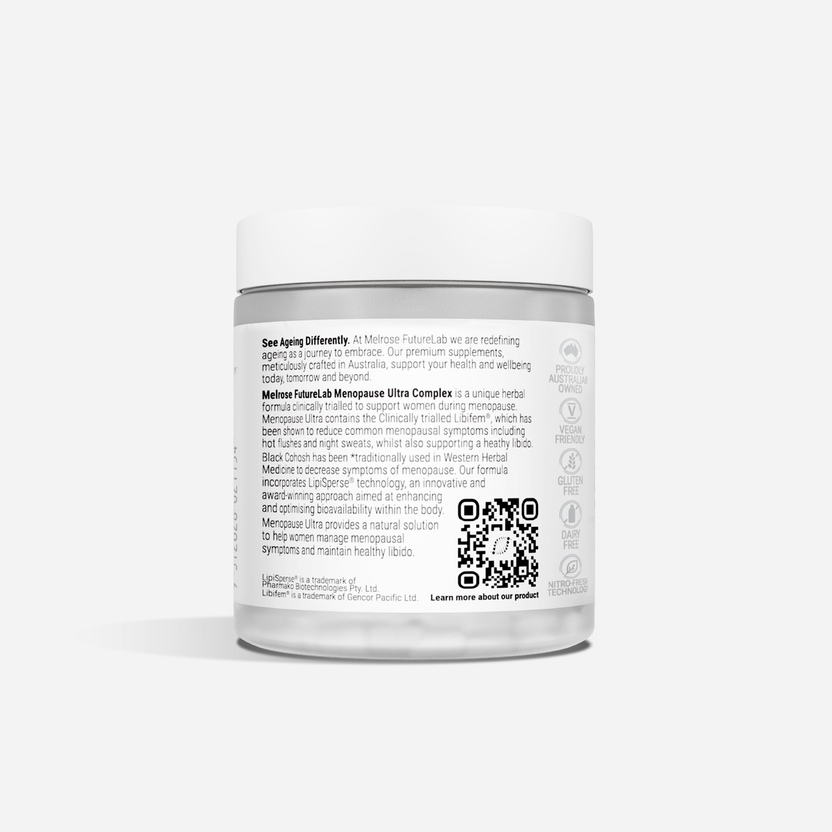 Melrose FutureLab Menopause Ultra Complex 60vc Side