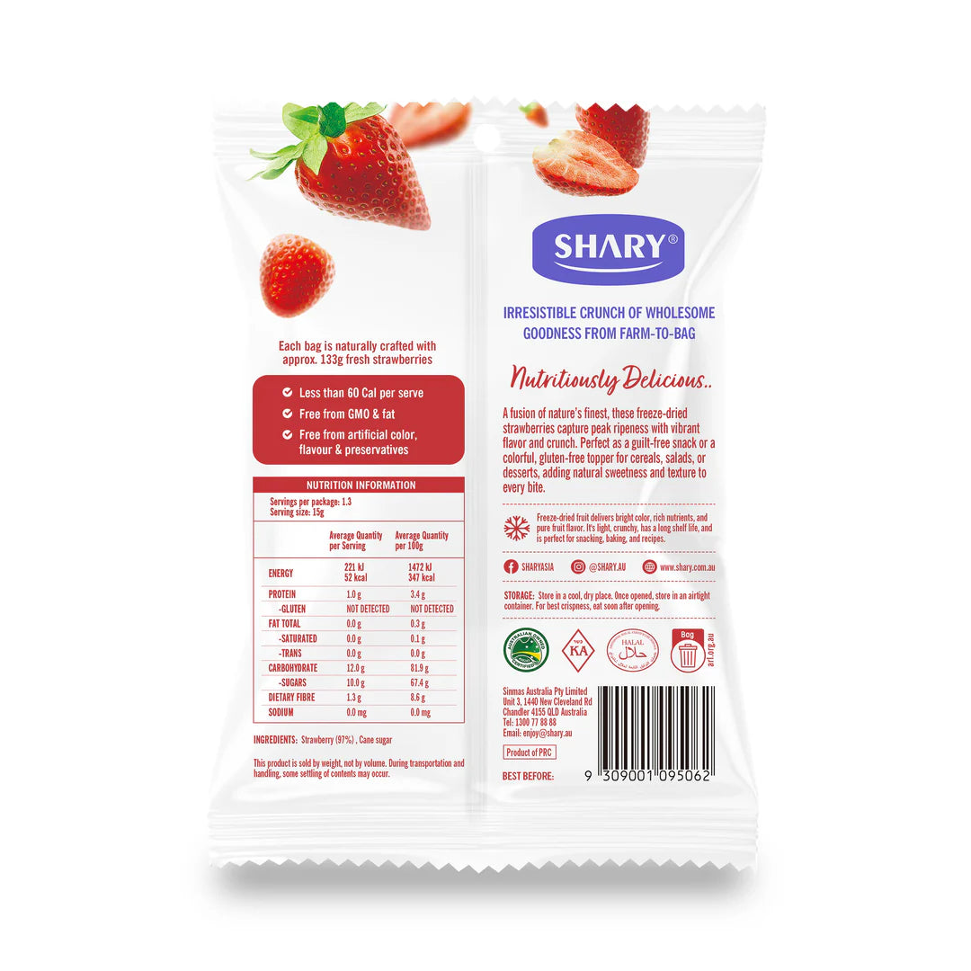 Shary STRAWBERRY CRISPS Freeze dried 20g
