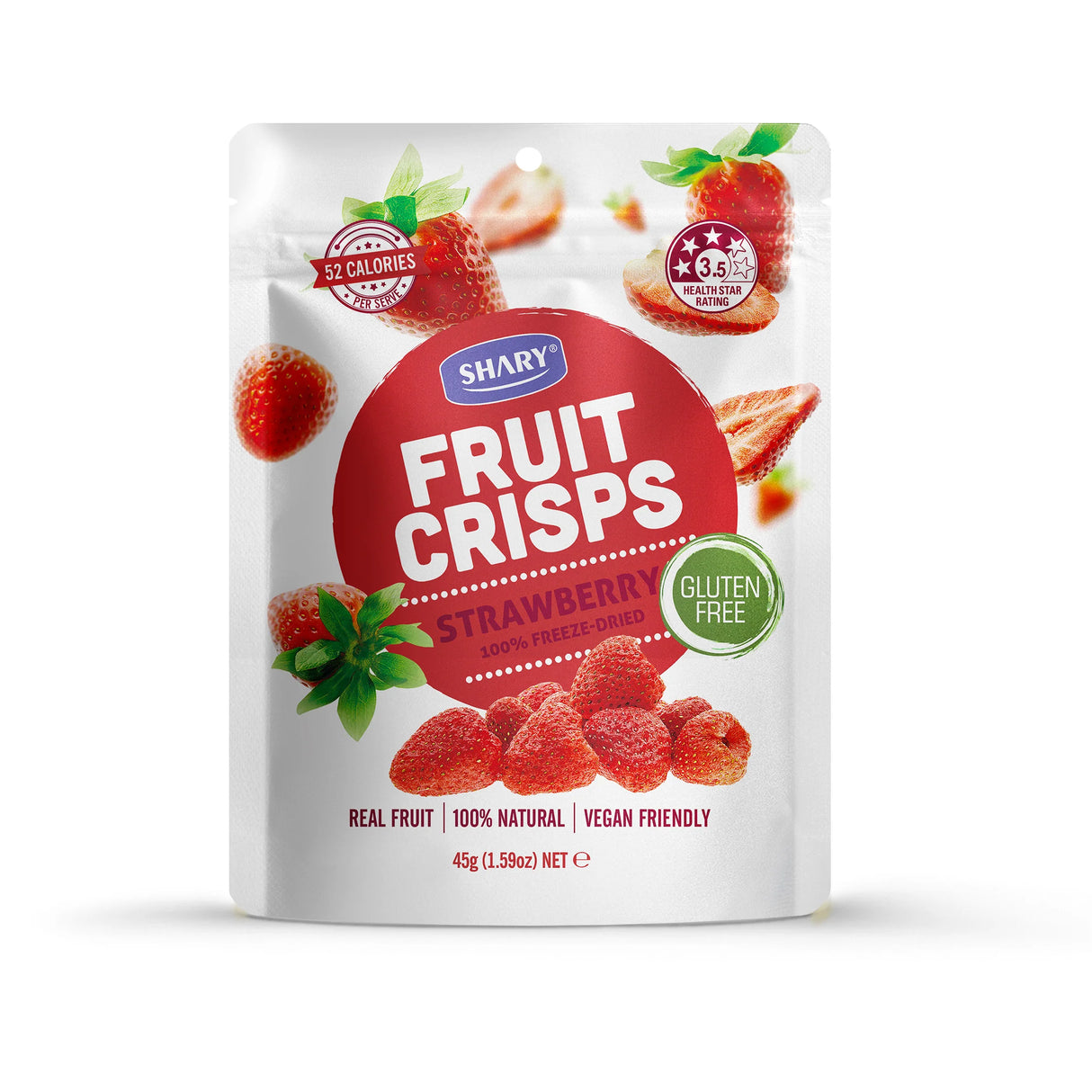 Shary STRAWBERRY CRISPS Freeze Dried 45g