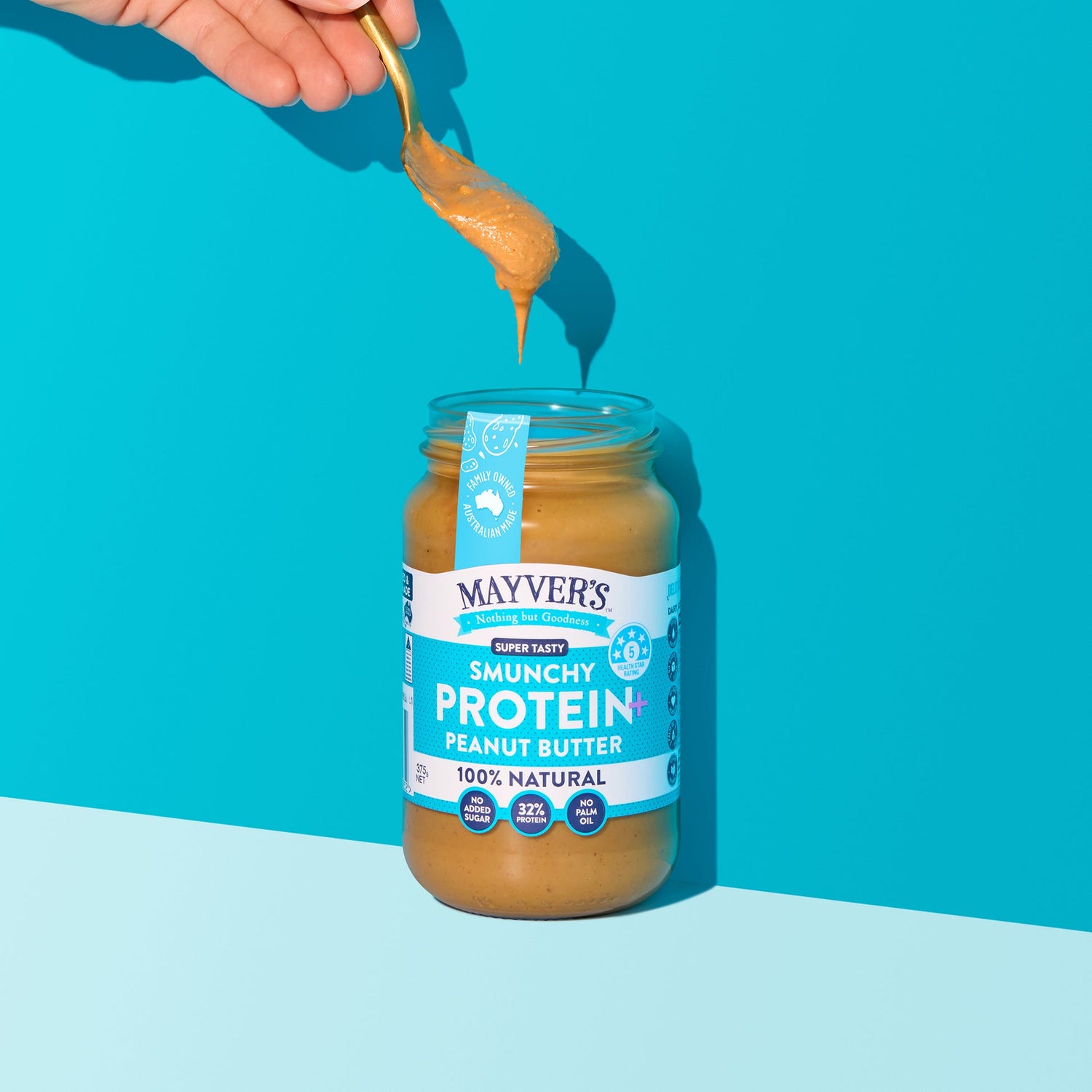 Mayver's Protein Plus Peanut Butter 375g x6
