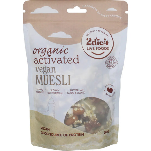 2Die4 Live Foods Activated Organic Muesli 300g