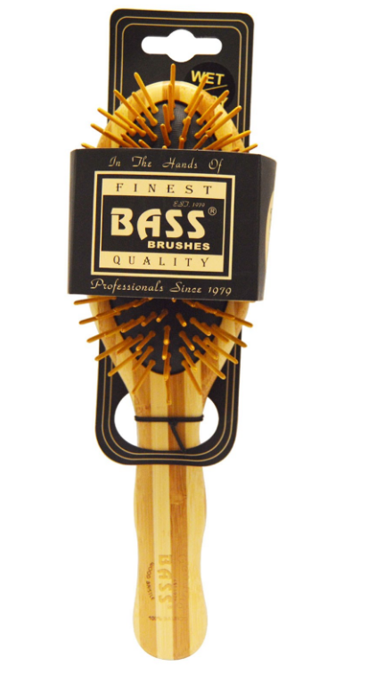 BASS BRUSHES Bamboo Wood Hair Brush Large Oval
