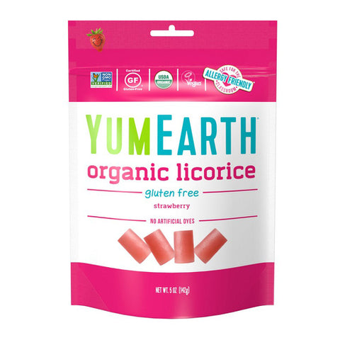 Yum Earth Organic Licorice Strawberry 142g