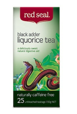 Red Seal Black Adder Liquorice Tea  25 bags 50g