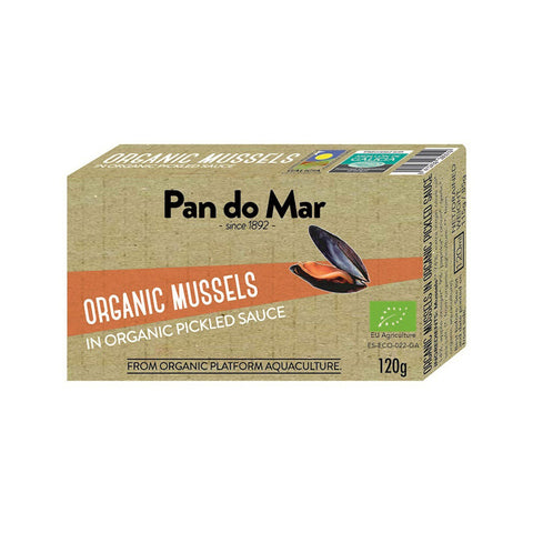 Pan do Mar Organic Mussels in Pickled Sauce 115g Gluten Free