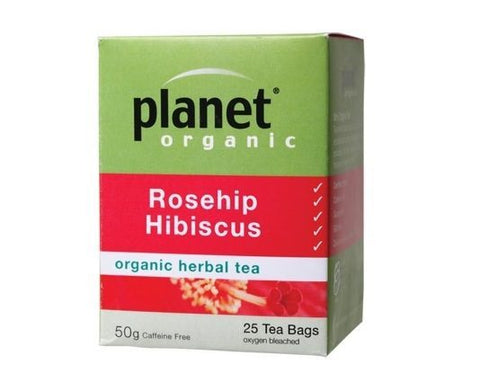 Planet Organic Rosehip & Hibiscus Tea 25 bags/50g