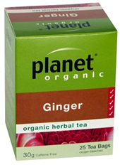 Planet Organic Ginger Herbal Tea 25 bags/30g