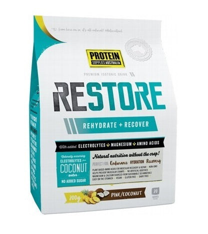 Protein Supplies Australia Restore Hydration Pine Coconut 200g