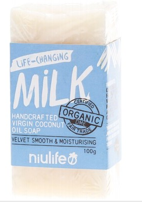 Niulife Organic Virgin Coconut Oil Soap - Milk (100g)