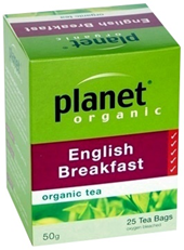 Planet Organic English Breakfast Tea 25 bags/50g