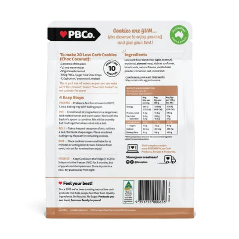 PBCo Protein Cookies Mix Plant Protein 350g