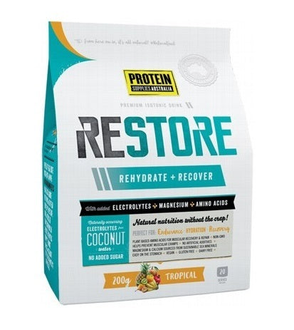 Protein Supplies Australia Restore Tropical 200g