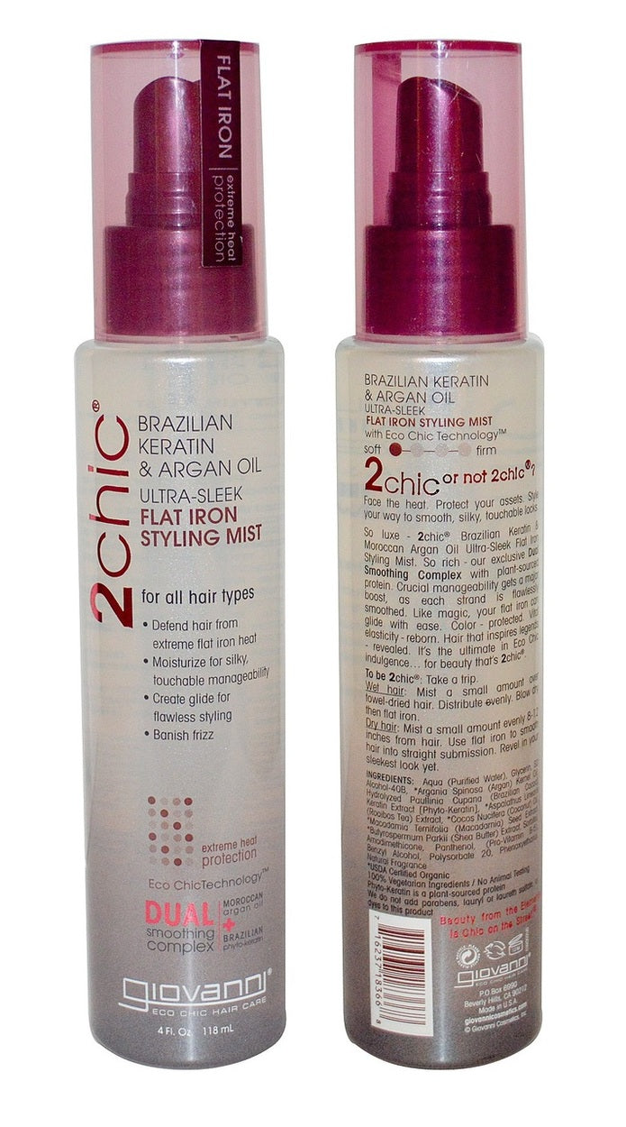 Giovanni Brazilian Keratin & Argan Oil Flat Iron Styling Mist 118ml