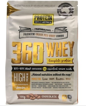 Protein Supplies Australia 360 Whey Chocolate 500g
