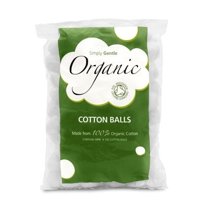 Simply Gentle Organic Cotton Balls 100 pack