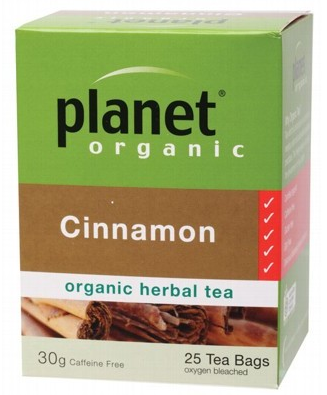 Planet Organic Herbal Tea Bags Cinnamon 25 bags