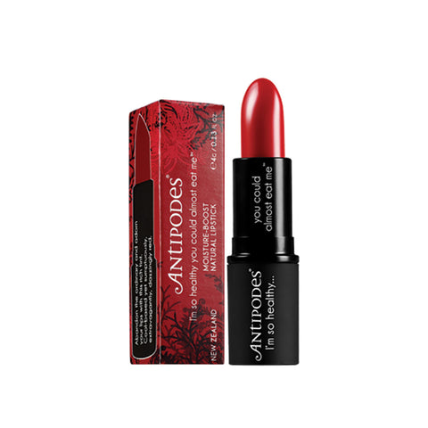Antipodes Moisture-Boost Natural Lipstick Ruby Bay Rouge 4g