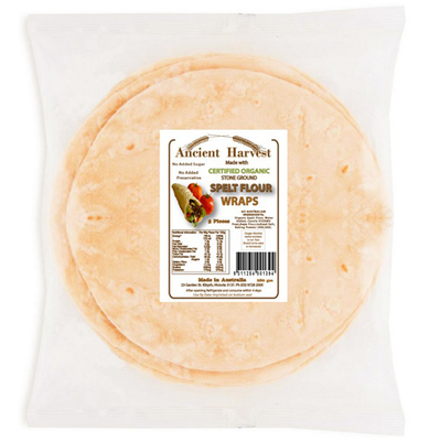 Ancient Harvest Organic Spelt Flour Wraps 220g