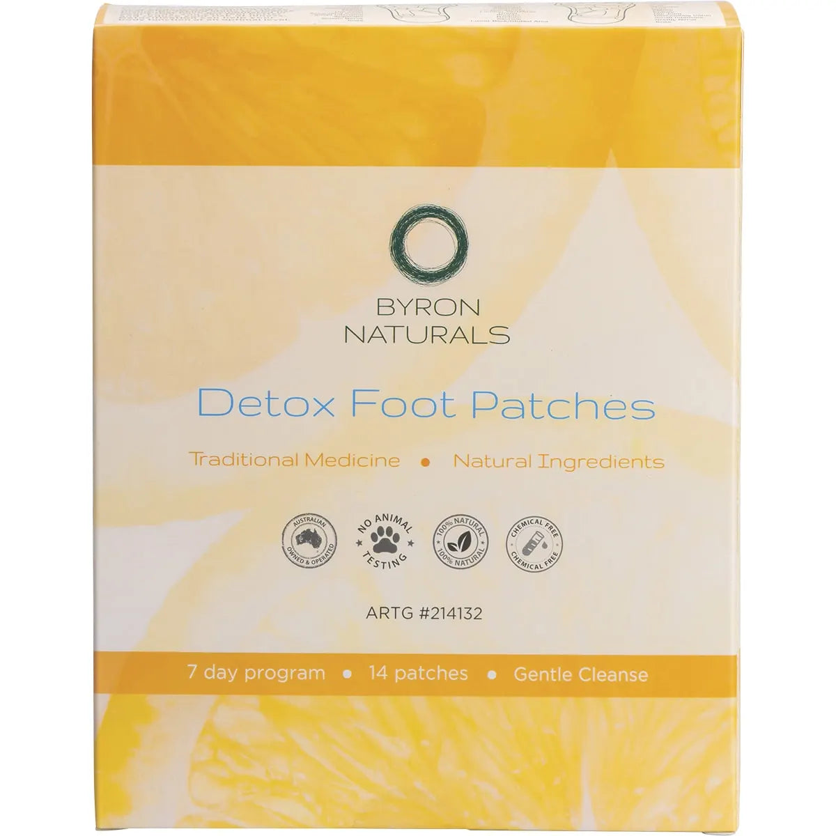 Byron Naturals Foot Patches Contains 7 pairs (14 Patches)