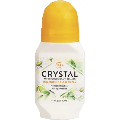 Crystal Body Deodorant Roll-on Chamomile & Green Tea 66ml