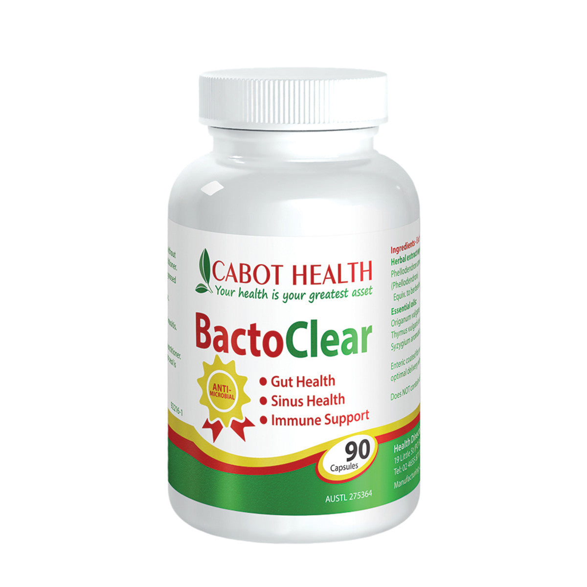 Cabot Health BactoClear 90 Capsules
