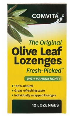 Comvita Olive Leaf Extract Lozenges with Manuka Honey 12pk