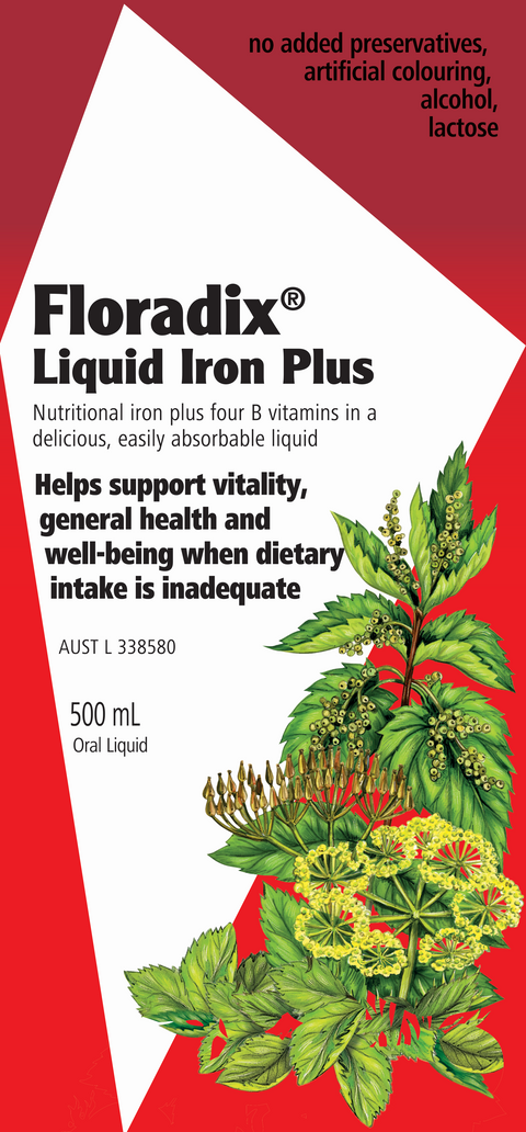 Floradix Floravital Herbal Liquid Iron Plus 500ml