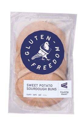 Gluten Freedom Sweet Potato Sourdough Buns 300g (3x100g) SYD ONLY