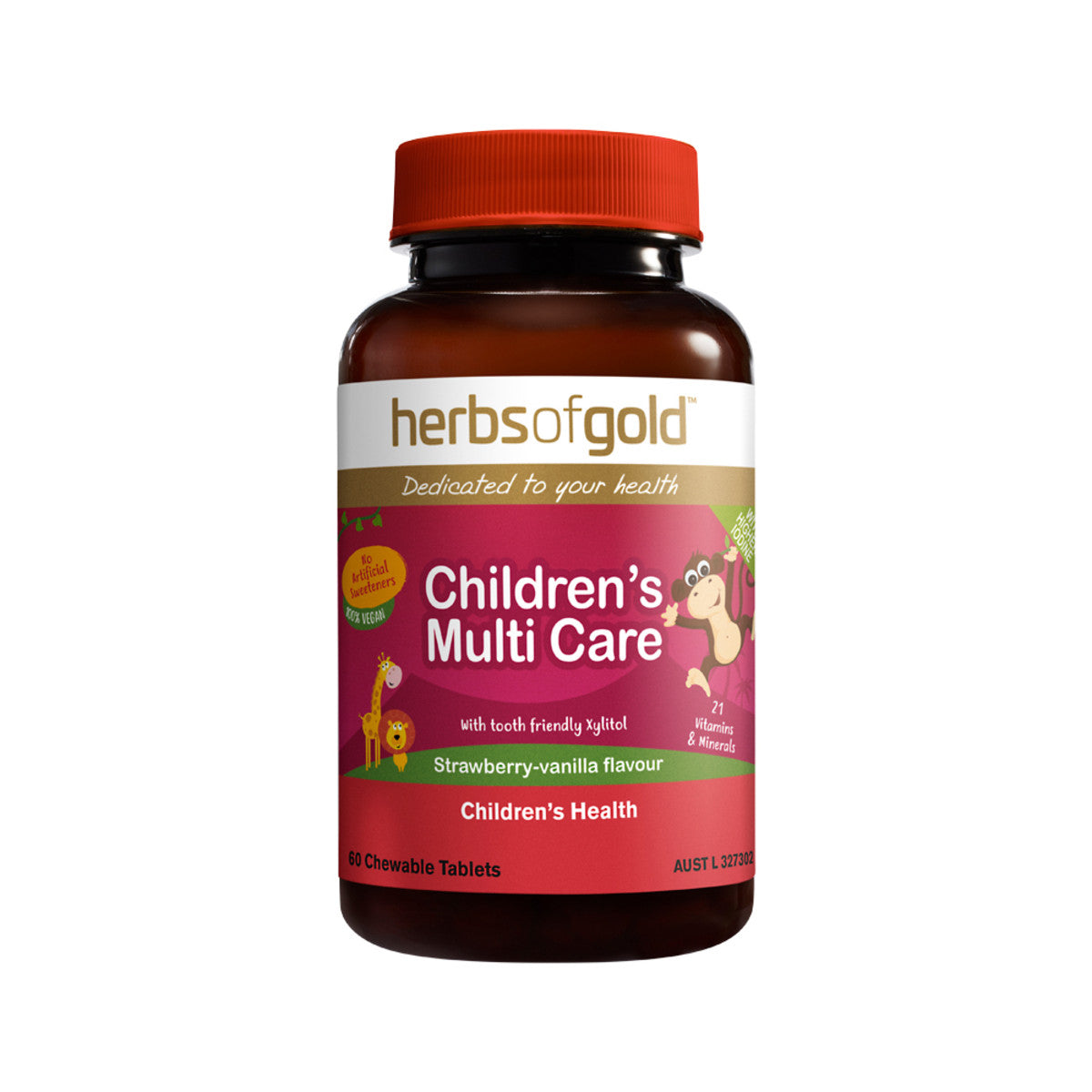 Herbs of Gold Children's Multi Care Chewable 60 Tablets