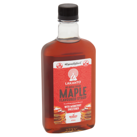 Lakanto Maple Flavoured Syrup Monkfruit Sweetener 375ml